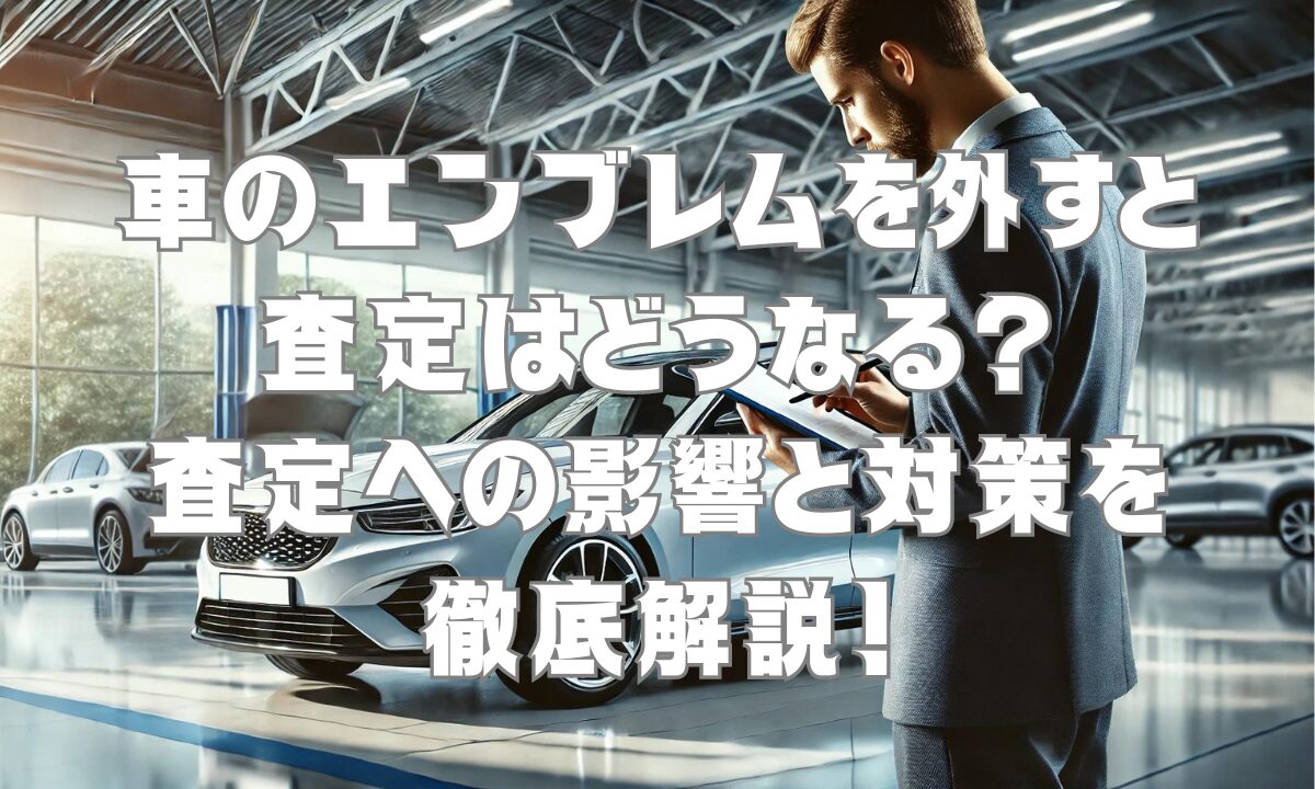 車のエンブレムを外すと査定はどうなる？査定への影響と対策を徹底解説！