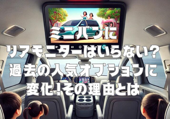 ミニバンにリアモニターはいらない？過去の人気オプションに変化！その 