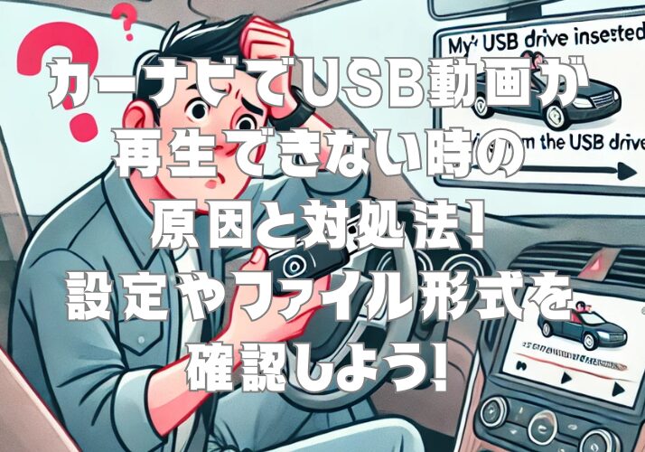 カーナビでUSB動画が再生できない時の原因と対処法！設定やファイル形式を確認しよう