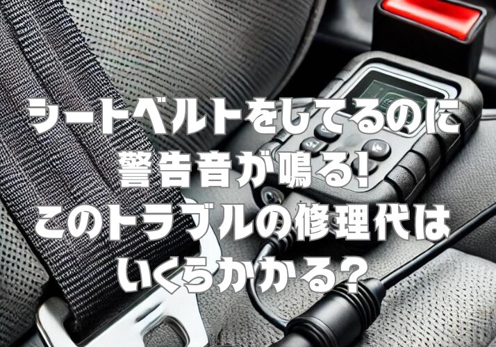 シートベルトをしてるのに警告音が鳴る！このトラブルの修理代はいくらかかる？